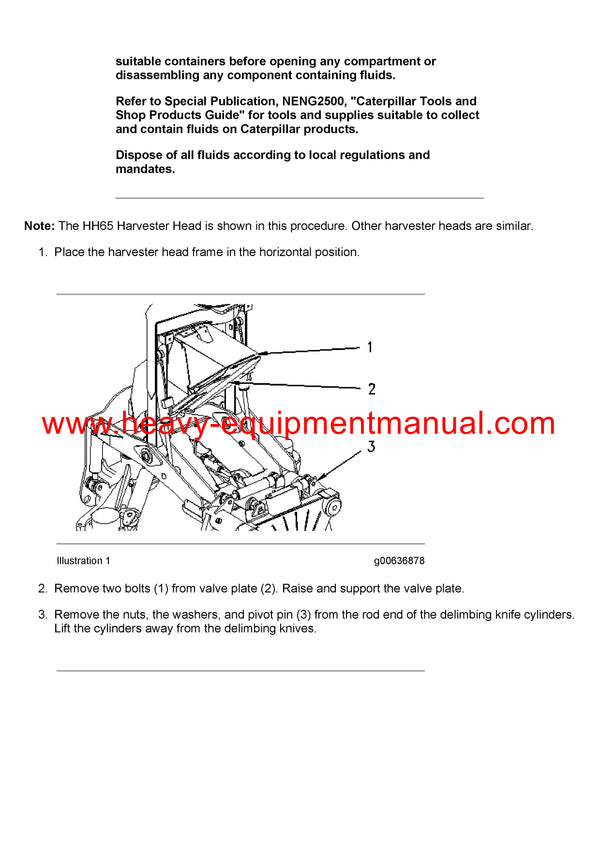 DOWNLOAD CATERPILLAR HH55 HARVESTER HEAD SERVICE REPAIR MANUAL 3MZ