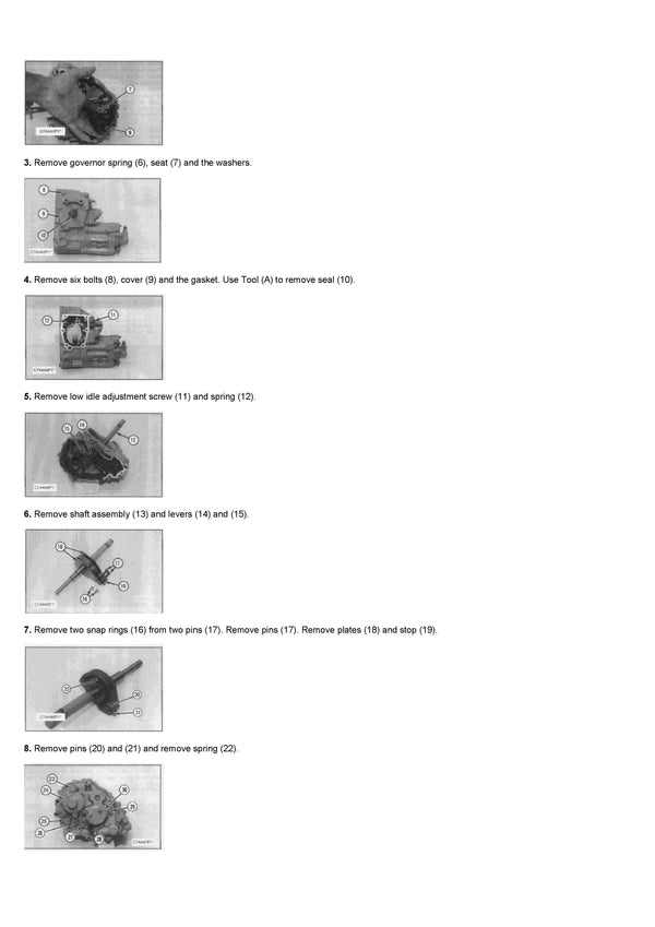 Download Caterpillar D350C ARTICULATED TRUCK Service Repair Manual 8XC