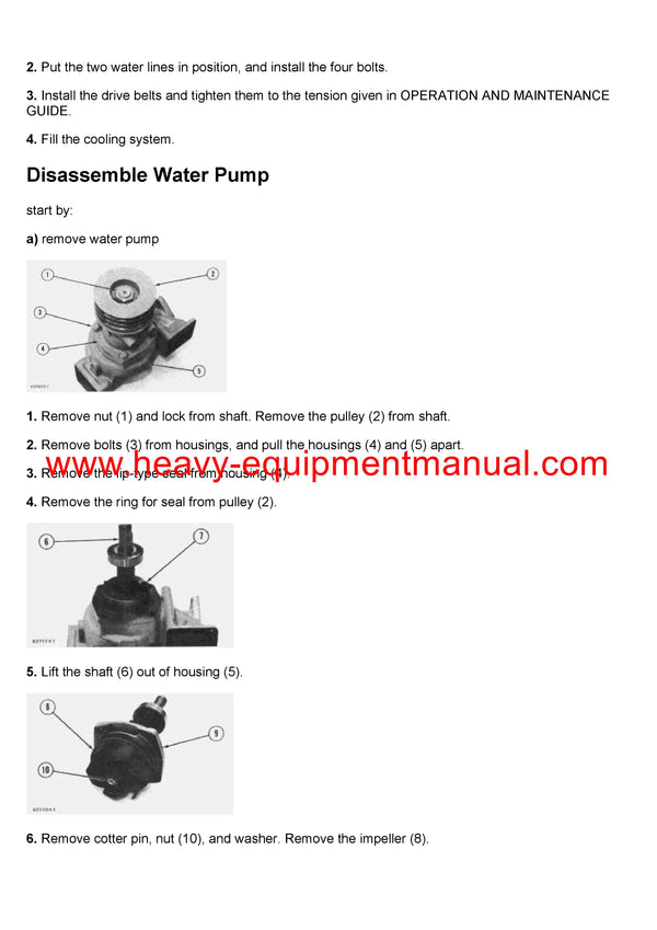 DOWNLOAD CATERPILLAR 1674 TRUCK ENGINE SERVICE REPAIR MANUAL 94B