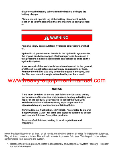 DOWNLOAD CATERPILLAR HF221 FELLING HEAD SERVICE REPAIR MANUAL CDZ
