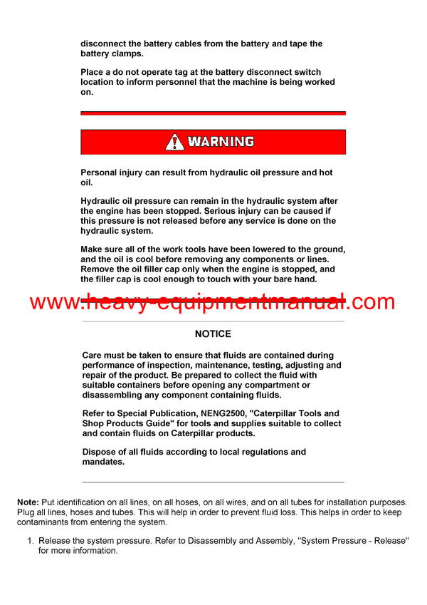 DOWNLOAD CATERPILLAR HF201 FELLING HEAD SERVICE REPAIR MANUAL DCG