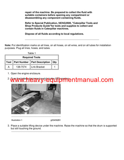 DOWNLOAD CATERPILLAR CB-22B COMPACTOR SERVICE REPAIR MANUAL 419
