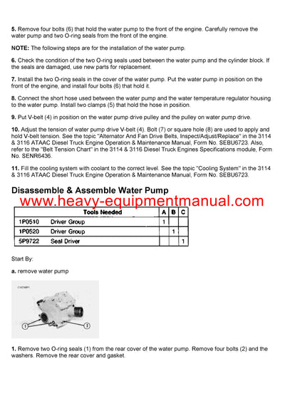 Download Caterpillar 3114 TRUCK ENGINE Full Complete Service Repair Manual 5YL