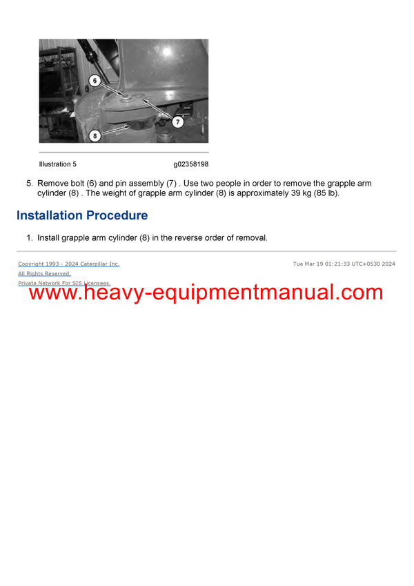DOWNLOAD CATERPILLAR SC-57 FELLING HEAD SERVICE REPAIR MANUAL PAW