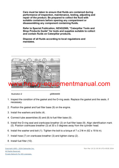 DOWNLOAD CATERPILLAR 3126 TRUCK ENGINE SERVICE REPAIR MANUAL 1WM