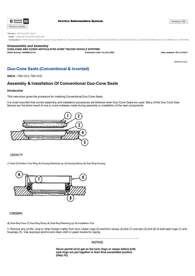 Download Caterpillar D350D ARTICULATED TRUCK Service Repair Manual 9RF