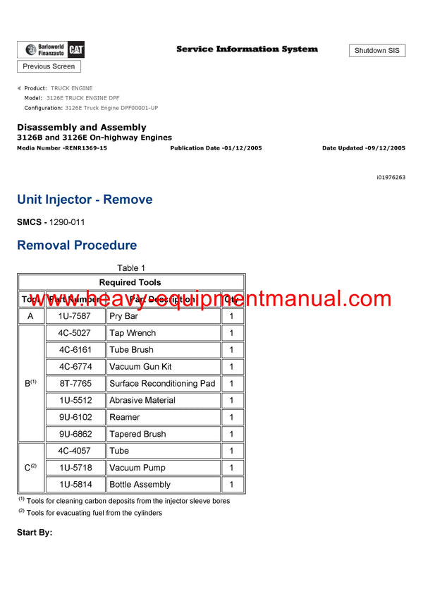 DOWNLOAD CATERPILLAR 3126E TRUCK ENGINE SERVICE REPAIR MANUAL DPF