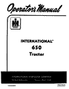 Case IH Tractor 600 Operator’s Manual 1004489R1