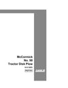 Case IH Tractor 98 Tractor Disk – McCormick Operator’s Manual 1010130R2