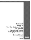 Case IH Tractor Cub F-11 For Farmall Cub Tractor – McCormick Operator’s Manual 1011577R1