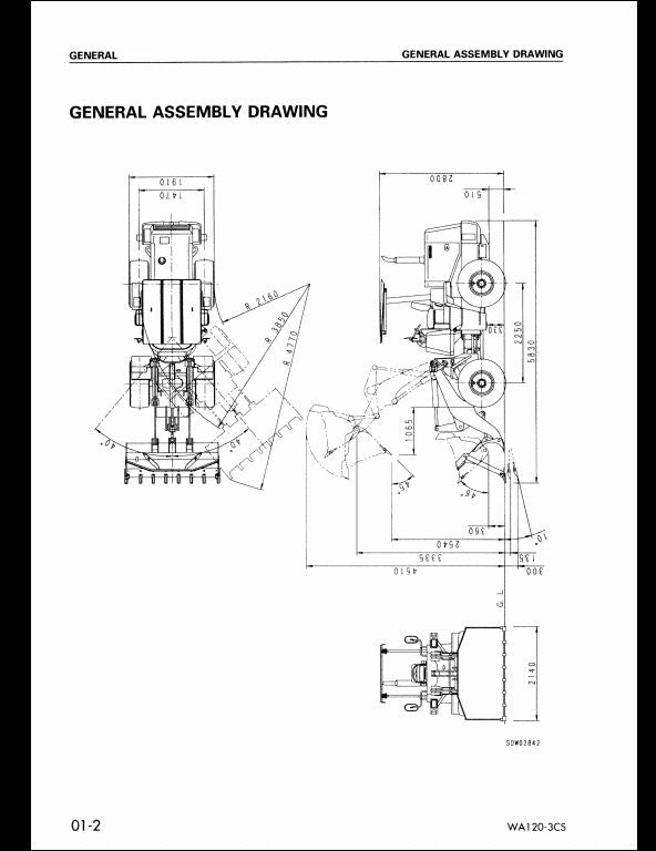 1997 Komatsu WA120-3CS Wheel Loader Service Repair Shop Manual