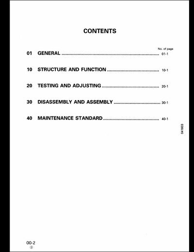 2000 Komatsu WA120-3 Wheel Loader Service Repair Shop Manual