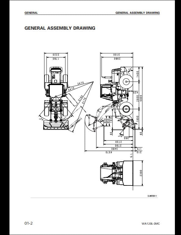 2002 Komatsu WA120L-3MC Wheel Loader Service Repair Shop Manual