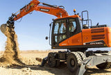 2014 Doosan DX140W-5, DX160W-5 Wheeled Excavator Workshop Service Repair Manual