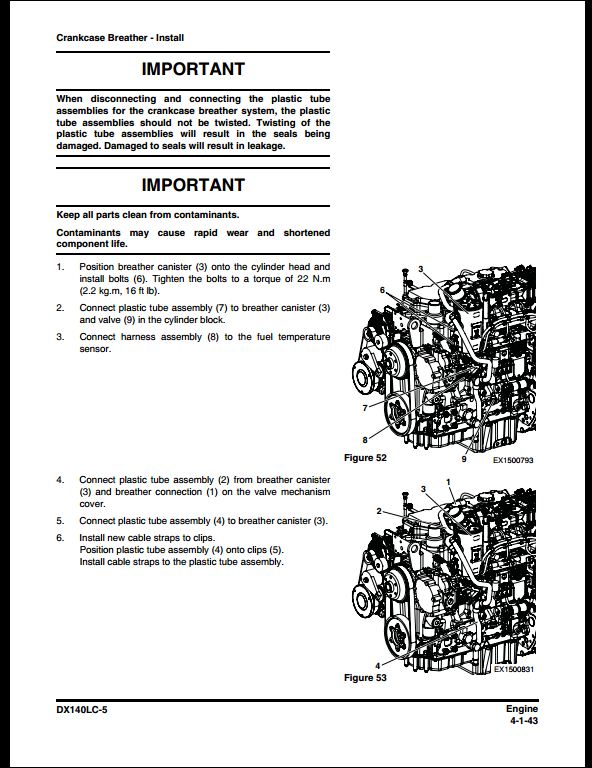 2015 Doosan DX140LC-5 Crawled Excavator Workshop Service Repair Manual
