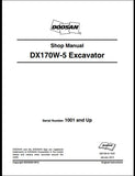 2015 Doosan DX170W-5 Wheeled Excavator Workshop Service Repair Manual