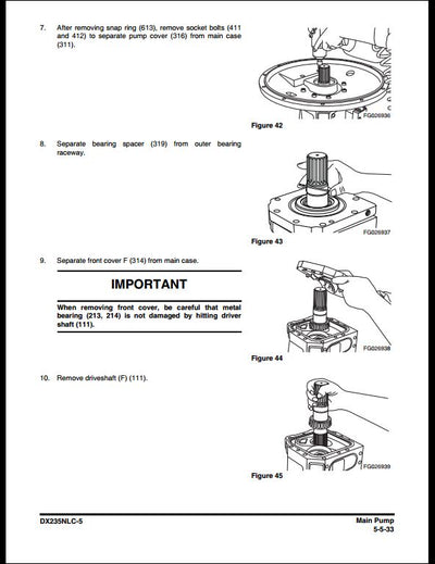 2015 Doosan DX235NLC-5 Crawled Excavator Workshop Service Repair Manual