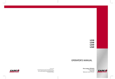 Case IH Tractor L530 L540 L550 L560 Operator’s Manual 47916410