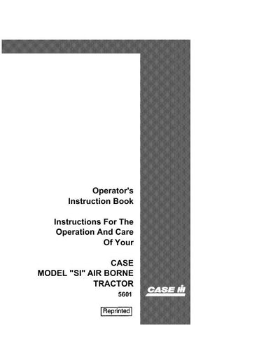 Case IH Tractor Farmall Mowers 16A 16B 16BN 16HM Operator’s Manual 5601