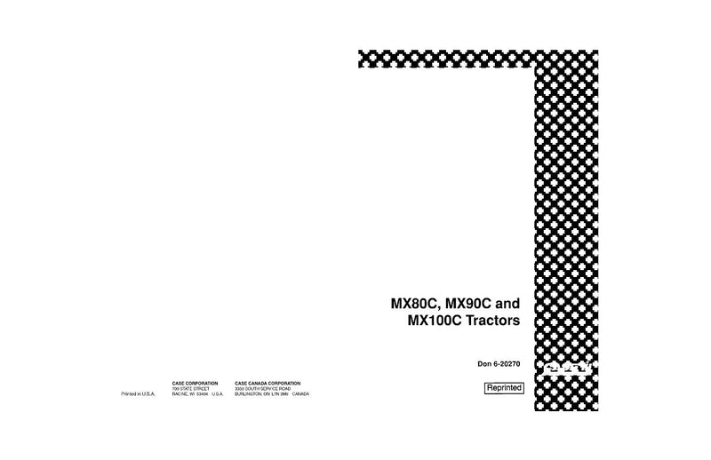 Case IH Tractor MX80C MX90C MX100C Operator’s Manual 6-20270