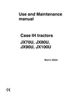 Case IH Tractor JX70U JX80U JX90U JX100U Operator’s Manual 6-30222