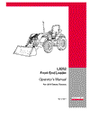 Case IH Tractor LX252 Front End Loader for JX1U Operator’s Manual 6-39591