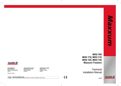 Case IH Tractor MXU 100 MXU 110 MXU 115 MXU 125 MXU 135 Maxxum Operator’s Manual 6-66250