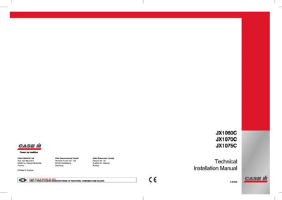 Case IH Tractor JX 1050C 1070C 1075C Operator’s Manual 6-66400