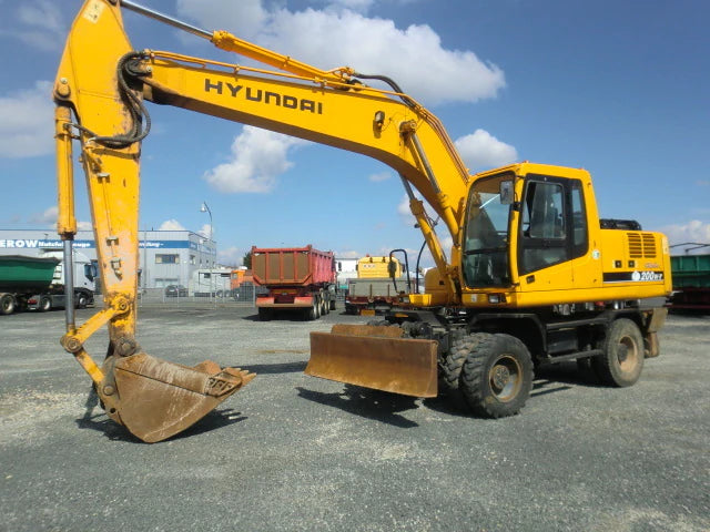 Hyundai R200W-7 Wheel Excavators Operator Manual Download