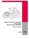 Case IH Tractor Magnum 215 245 275 305 and 335 after Pin Z8RZ06001 Operator’s Manual 84129594