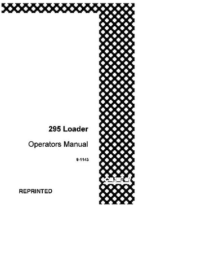 Case IH Tractor 295 Operator’s Manual 9-1143