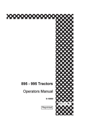Case IH Tractor 895 995 Orchard Tractor OM W Rev. 2 COMPLETE Operator’s Manual 9-18860