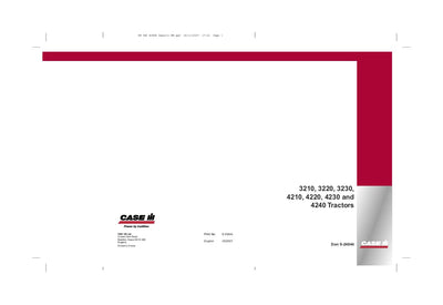 Case IH Tractor 3210 3220 3230 4210 4220 4230 and 4240 Operator’s Manual 9-24844