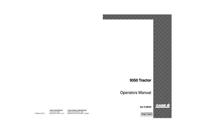 Case IH Tractor 9350 Operator’s Manual 9-26040