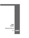 Case IH Tractor 2870 Operator’s Manual 9-3672