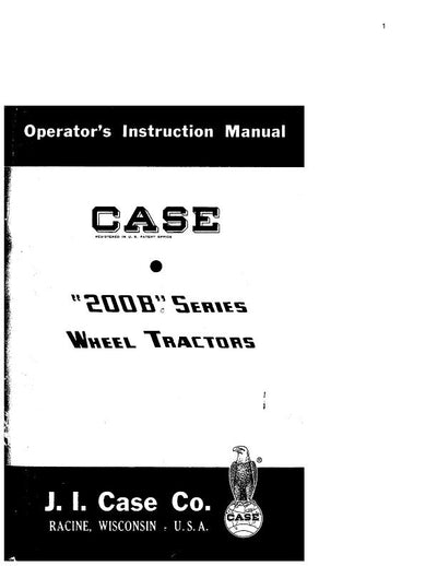 Case IH Tractor 200B Series Wheel Operator’s Manual 9-462