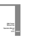 Case IH Tractor 2290 Without Cab Operator’s Manual 9-6851
