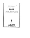 Case IH Tractor Cultivators on 312 And 351 Tractors with Dual or Single Front Wheel & 351 Operator’s Manual 9-82141