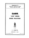 Case IH Tractor 630 Series Diesel Tractors Supplement to 9-922 Operator’s Manual 9-92372