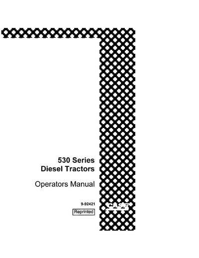 Case IH Tractor 530 Series Diesel Tractors Supplement Operator’s Manual 9-92421