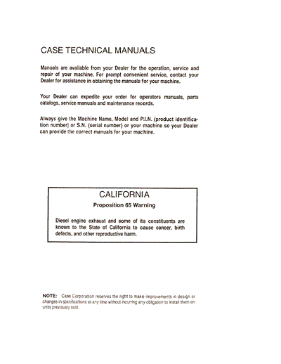 Case IH Tractor 2094 Operator’s Manual 9-9410