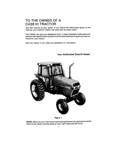 Case IH Tractor 2294 Operator’s Manual 9-9422