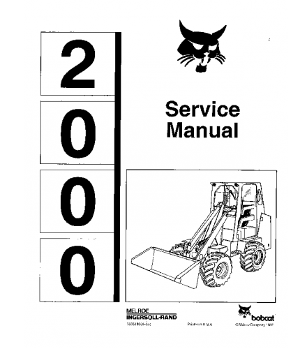 BOBCAT 2000 COMPACT TRACK LOADER SERVICE REPAIR MANUAL
