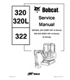 Bobcat 320, 320l, 322 Compact Excavator Service Repair Manual