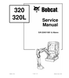 BOBCAT 320, 320L COMPACT EXCAVATOR SERVICE REPAIR MANUAL