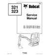 Bobcat 321, 323 Compact Excavator Service Repair Manual