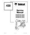 BOBCAT 430 COMPACT EXCAVATOR SERVICE REPAIR MANUAL