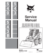 BOBCAT 540, 543, 543B SKID STEER LOADER SERVICE REPAIR MANUAL