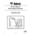BOBCAT E35 COMPACT EXCAVATOR SERVICE REPAIR MANUAL