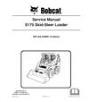 BOBCAT S175 SKID STEER LOADER SERIES SERVICE REPAIR MANUAL